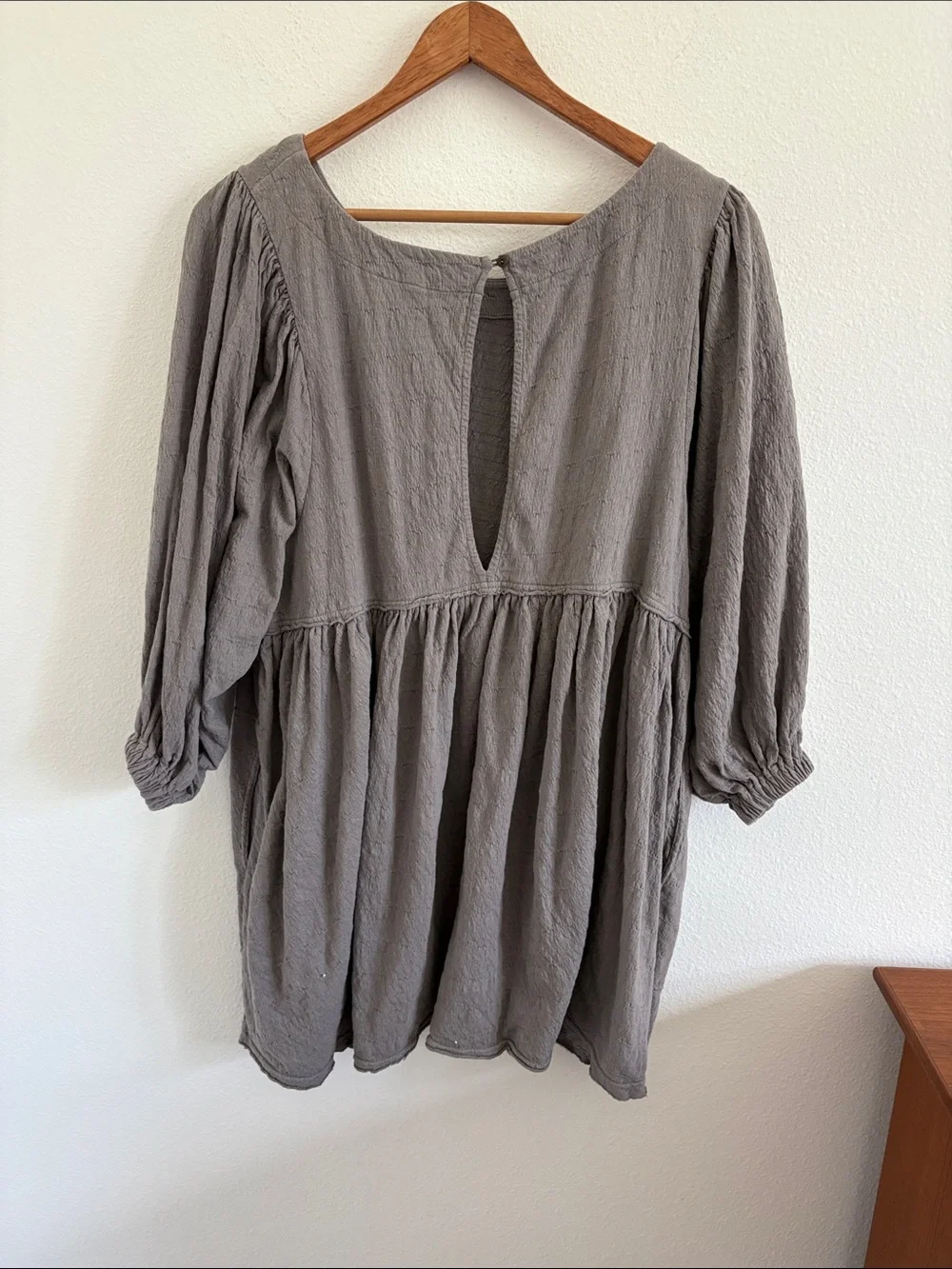 Free People Beyond Obsessed Shorts Romper Size Small Light Gray